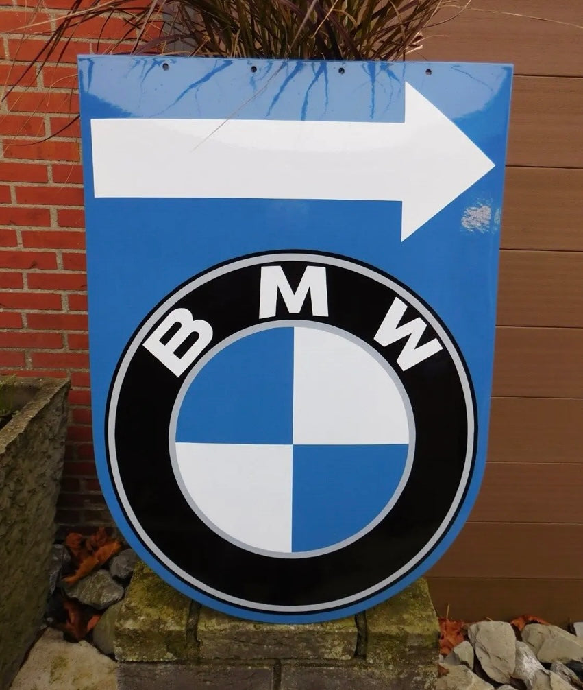 BMW Enamel Sign