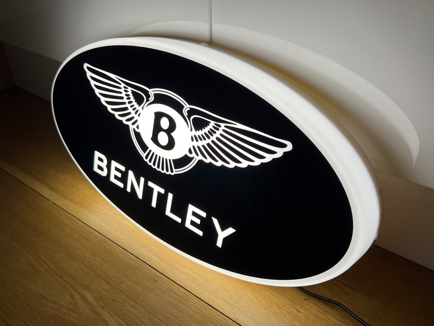 Bentley Black Illuminated Logo Sign