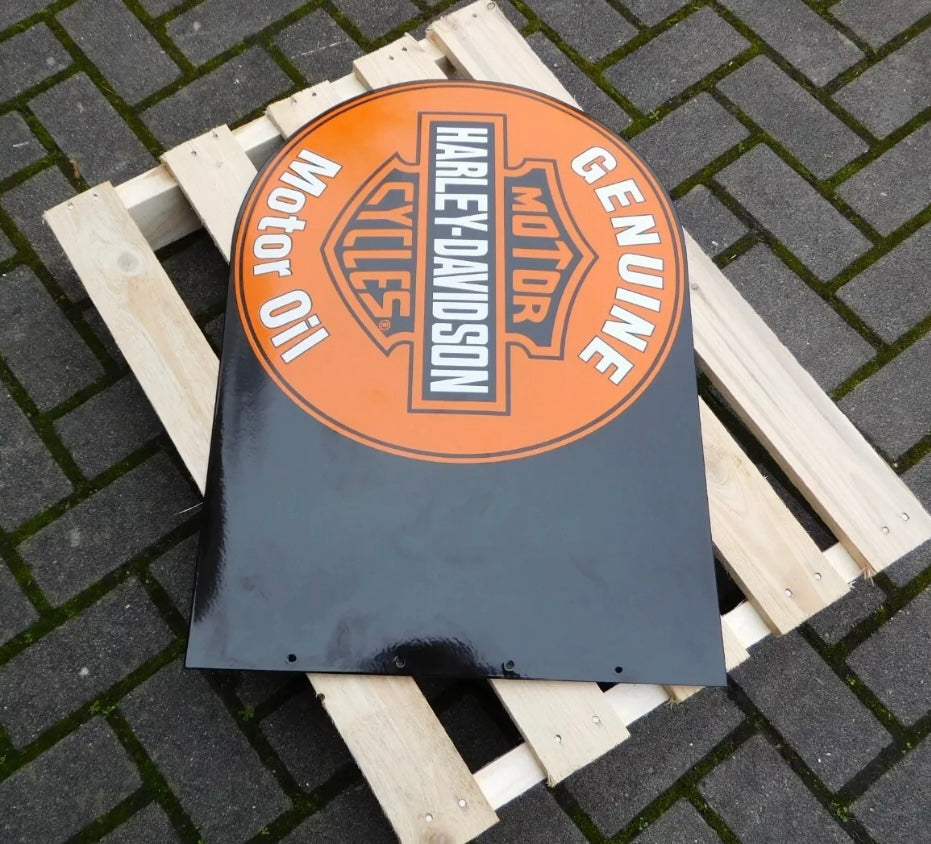 Harley Davidson Motorcycles Enamel Sign