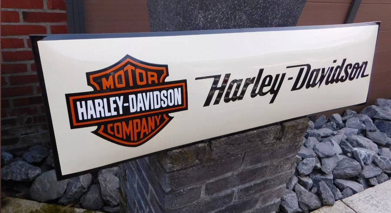 Harley Davidson Motorcycles Enamel Sign