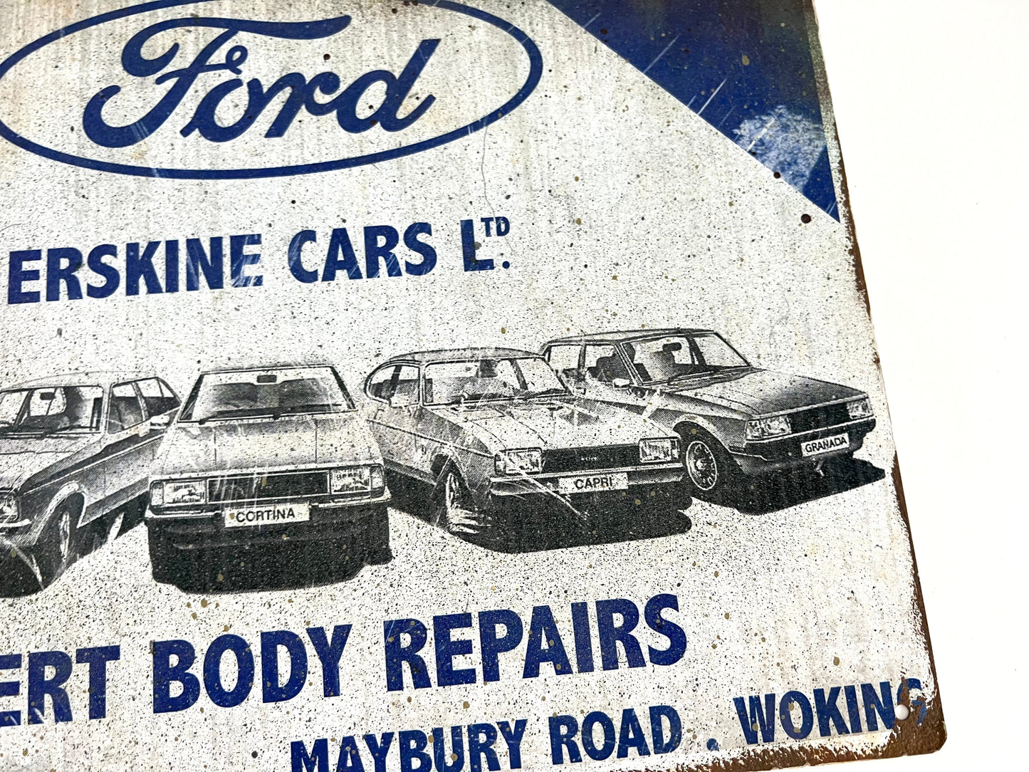 Ford Erskine Vintage Metal Sign