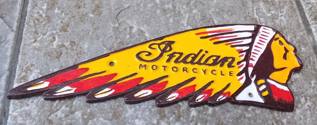 Indian Motorcycles Metal Sign