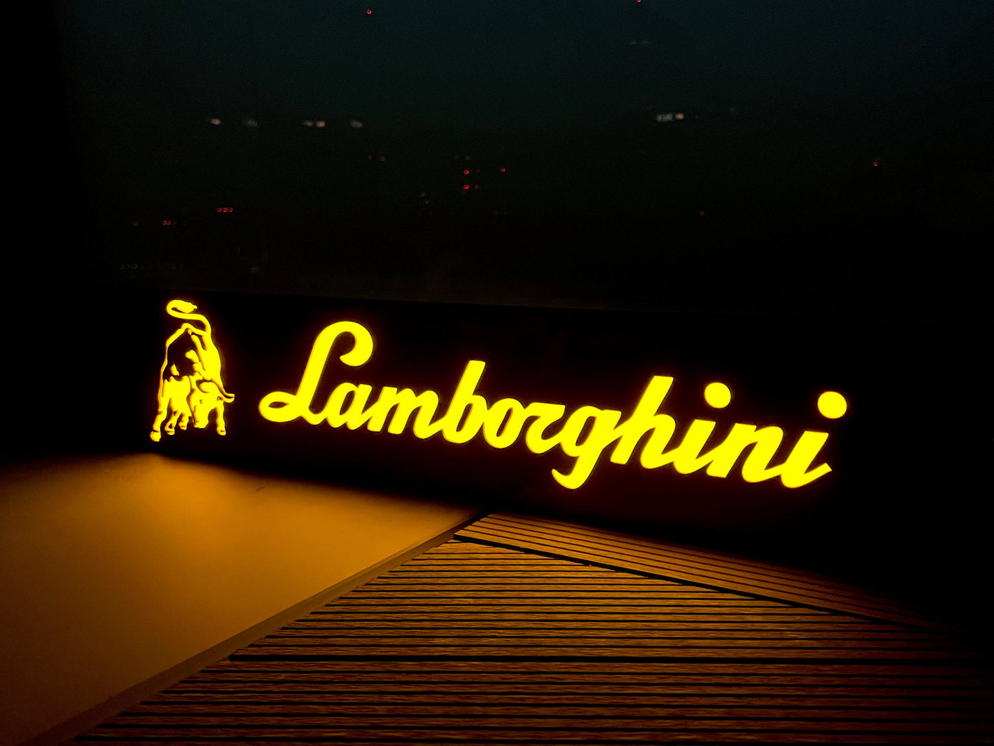 Lamborghini Illuminated Sign
