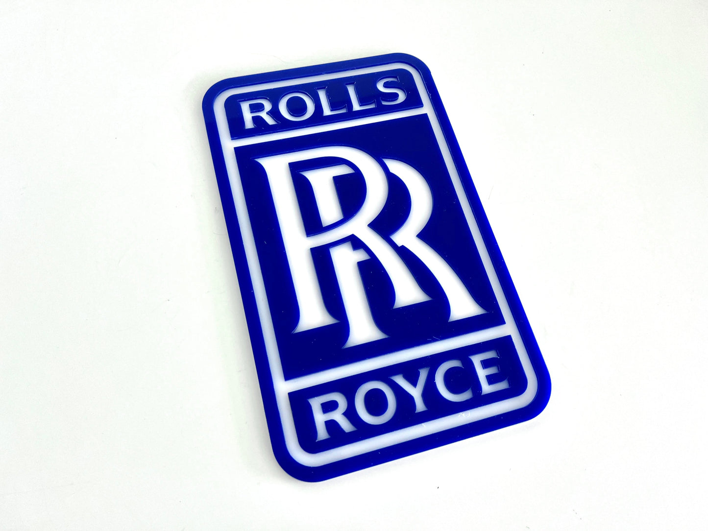 Rolls Royce Blue Acrylic Logo Sign