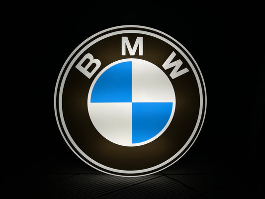 BMW Round Illuminated Logo Sign