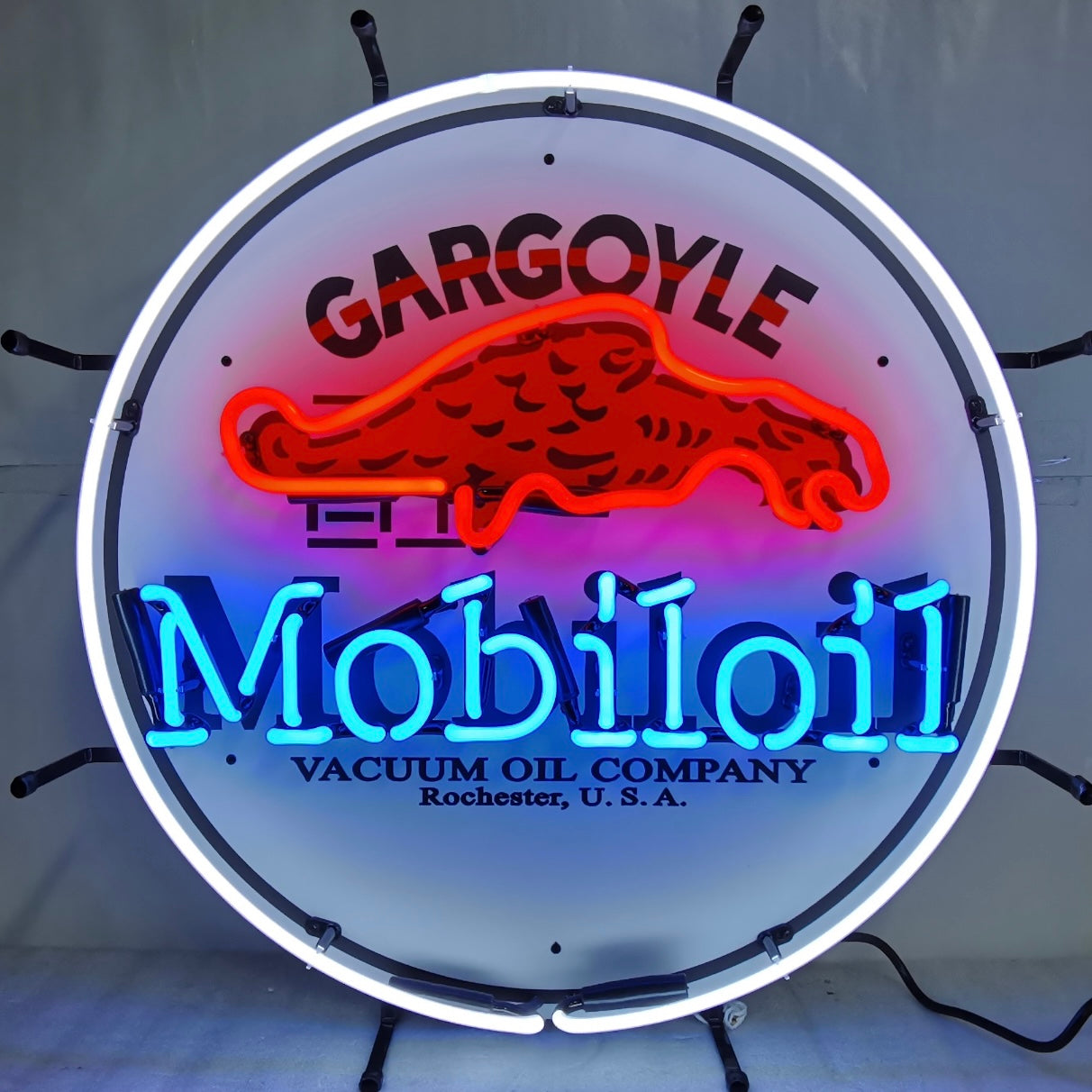 Mobilgas Neon Sign