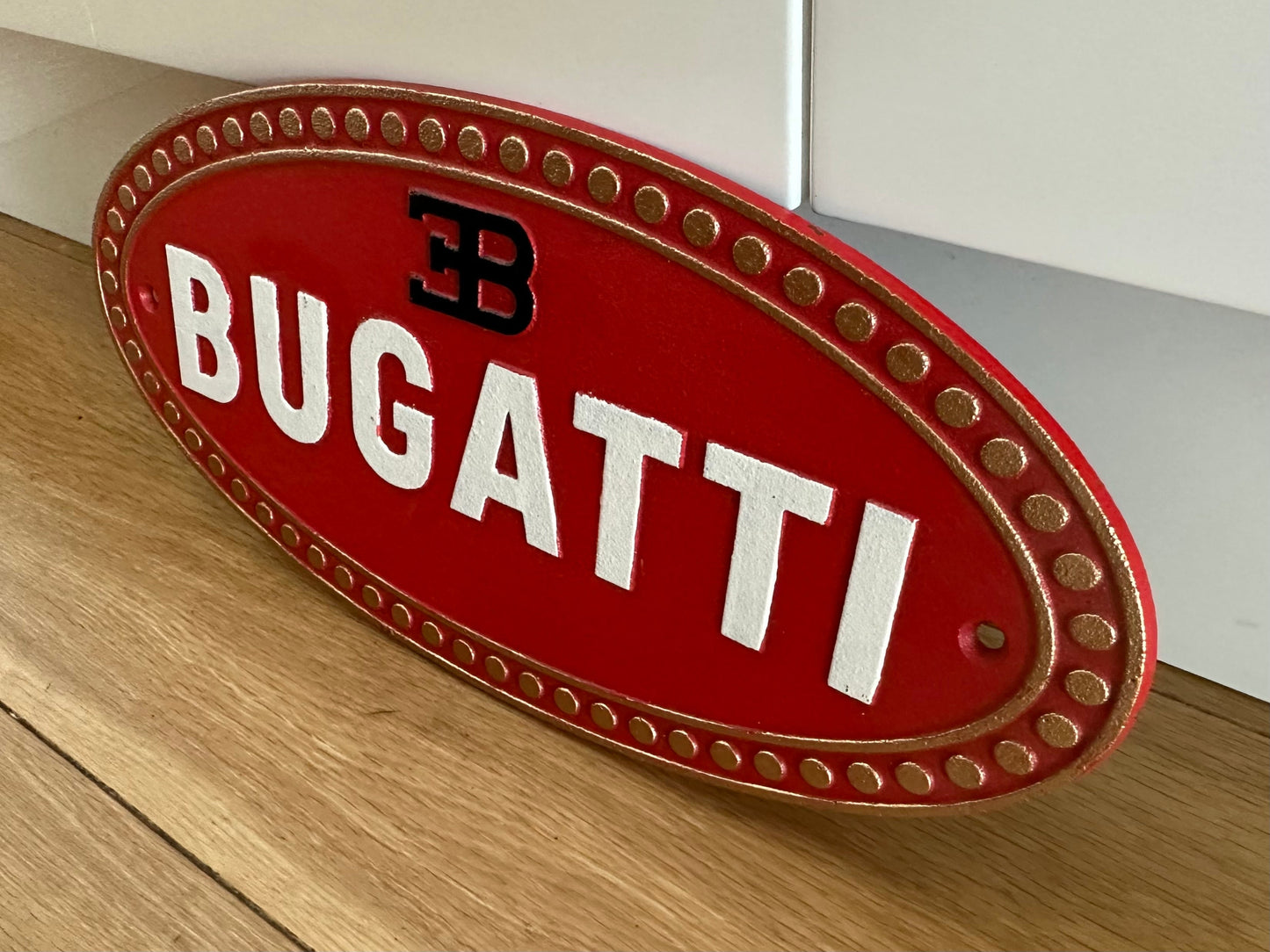 Bugatti Metal Logo Sign
