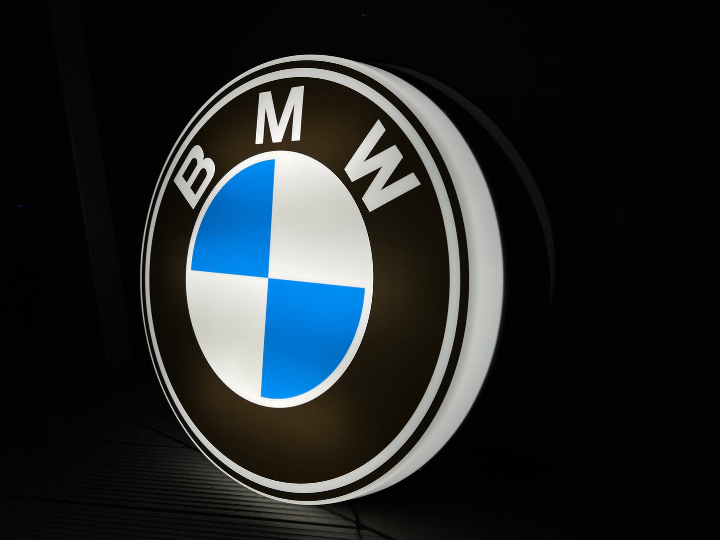 BMW Round Illuminated Logo Sign