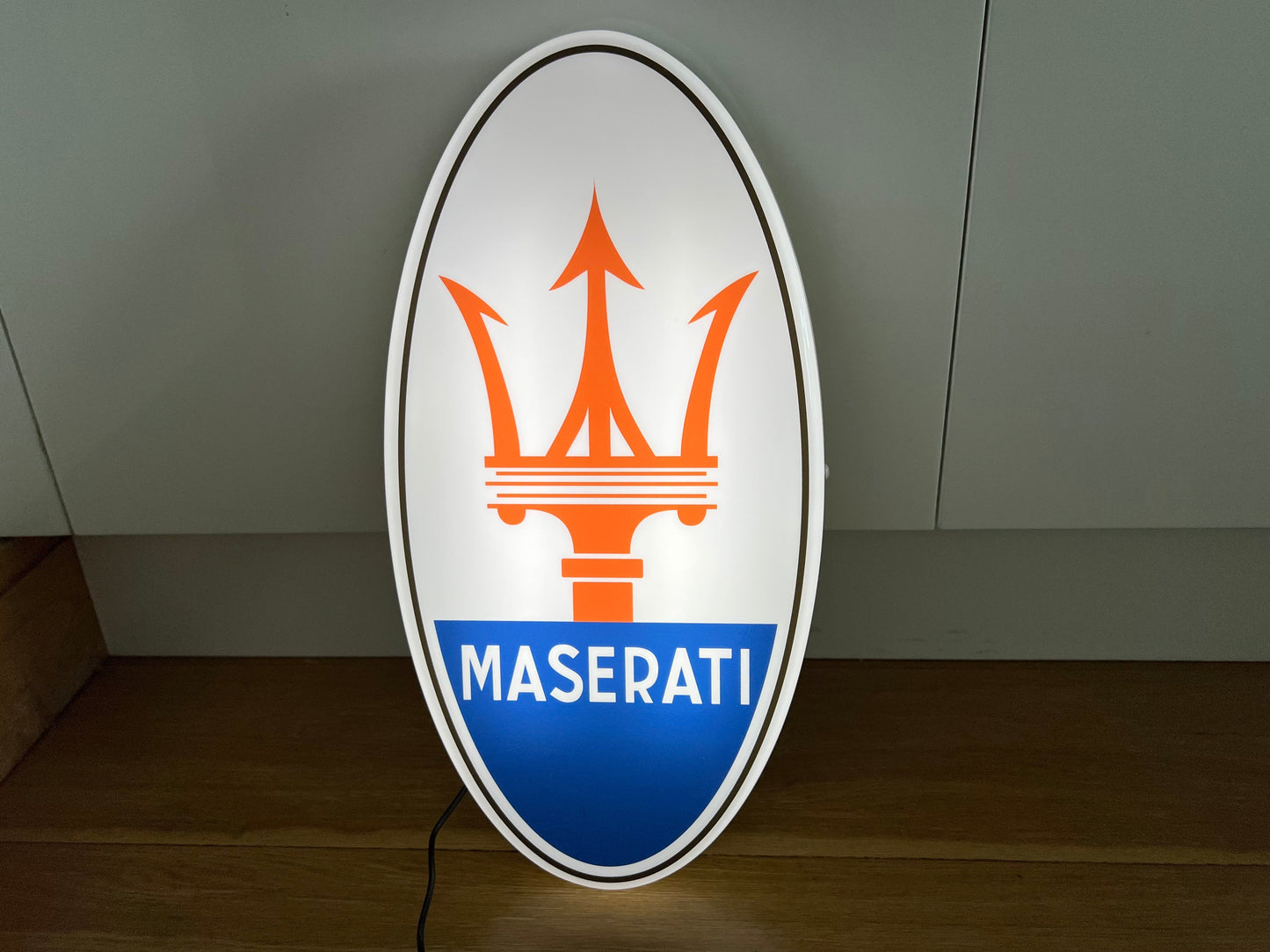 Maserati Illuminated Logo Sign