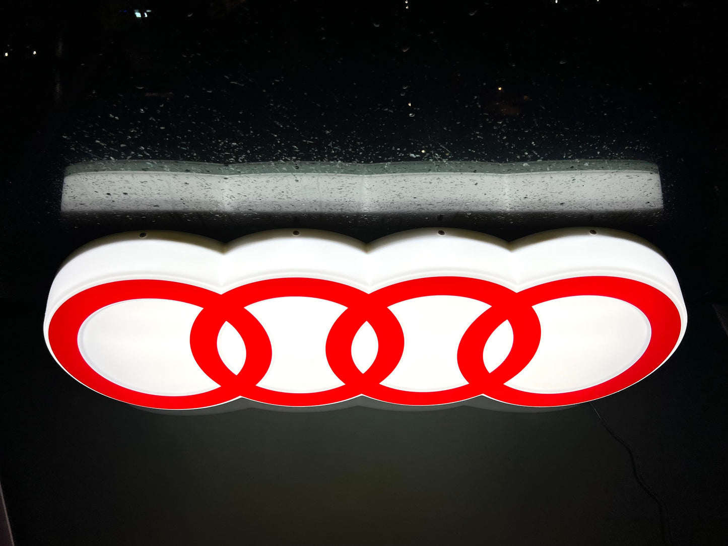 AUDI Rings Illuminated Logo Sign