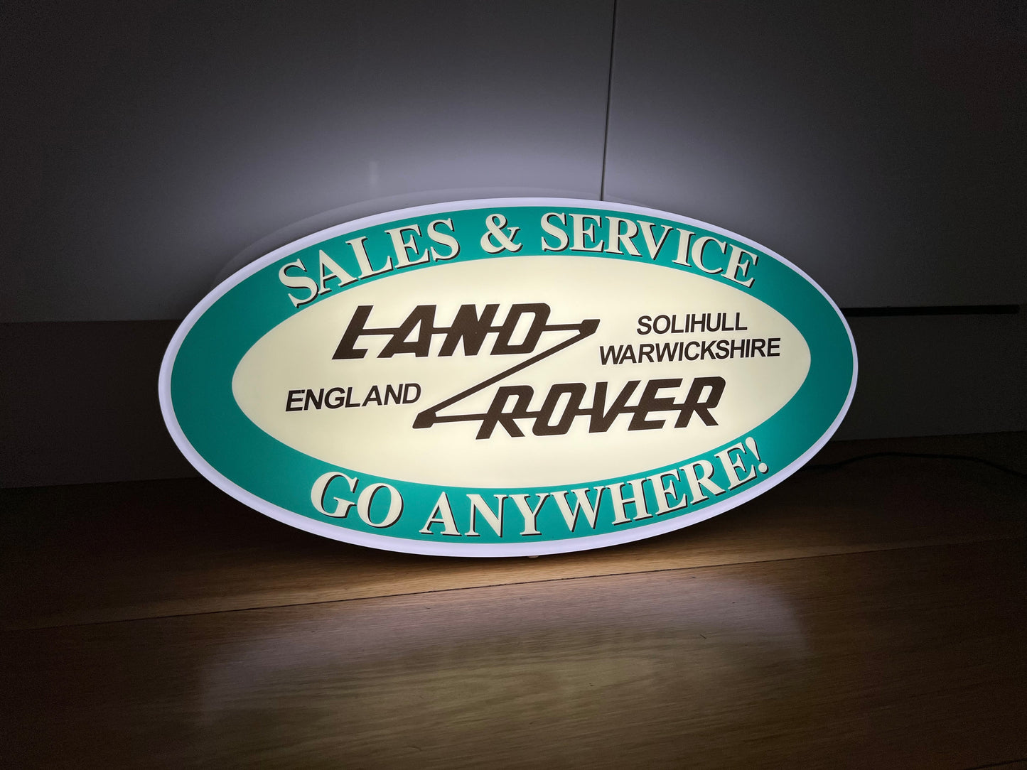 Land Rover Illuminated Sign