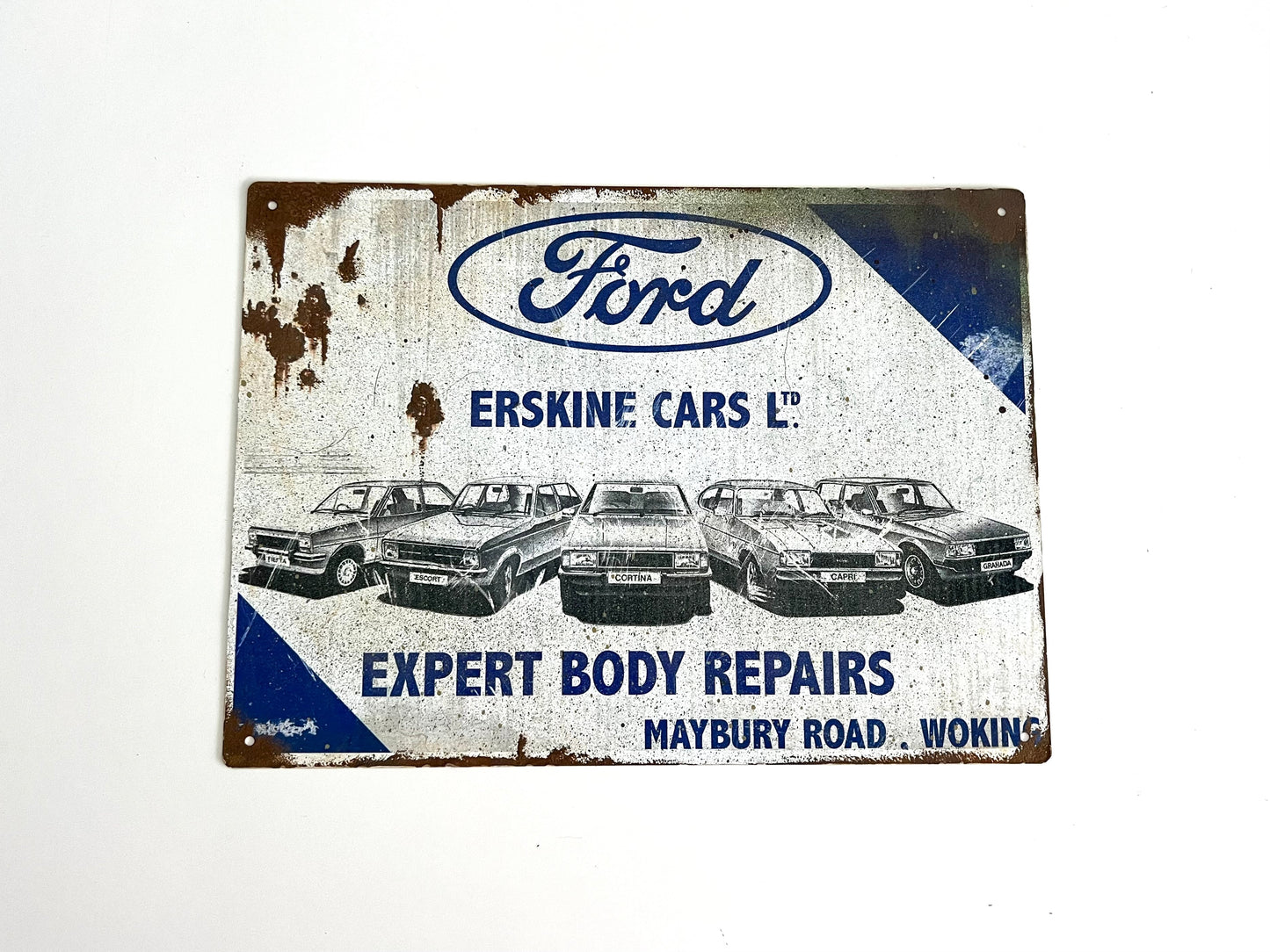 Ford Erskine Vintage Metal Sign