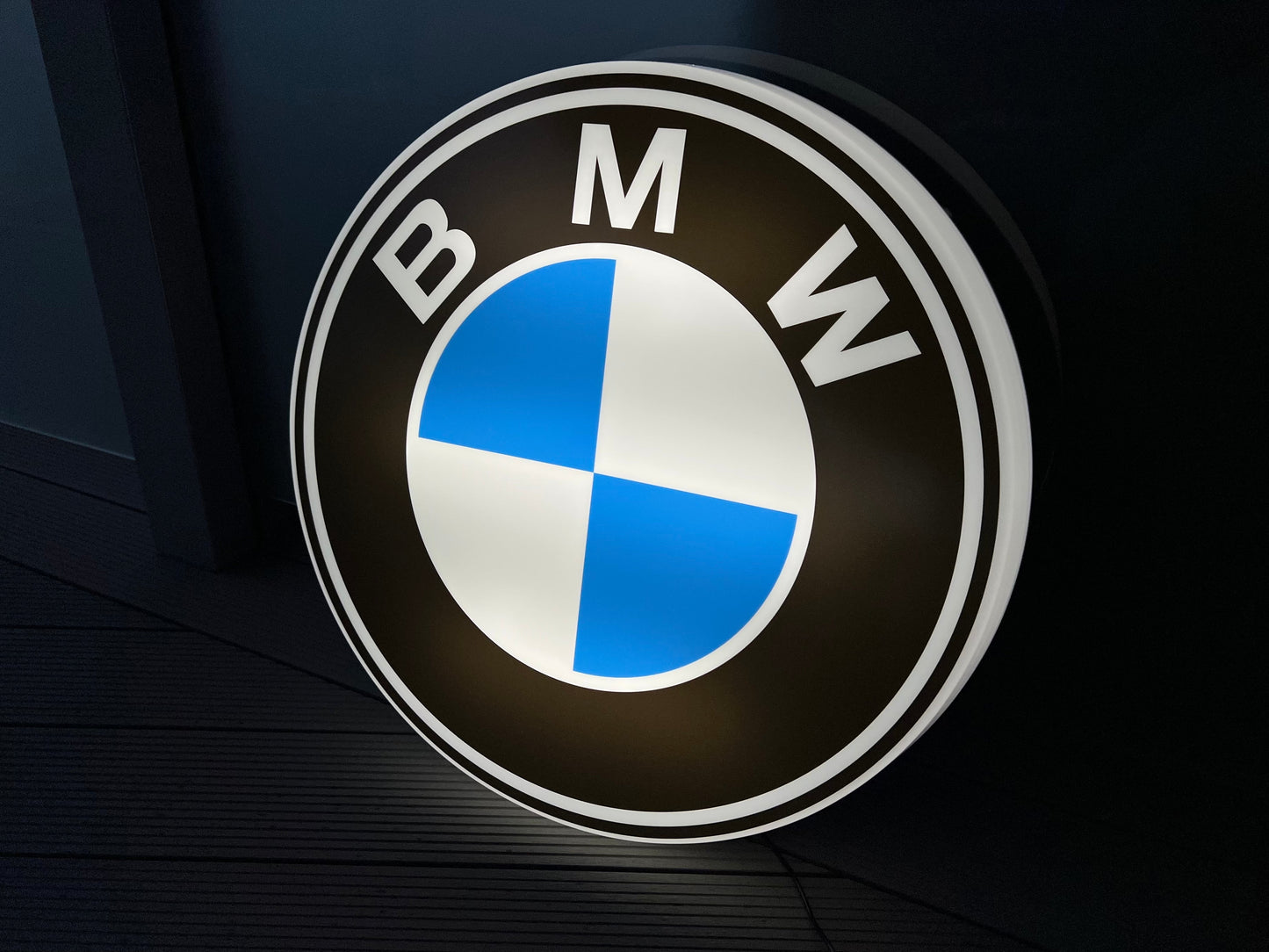 BMW Round Illuminated Logo Sign