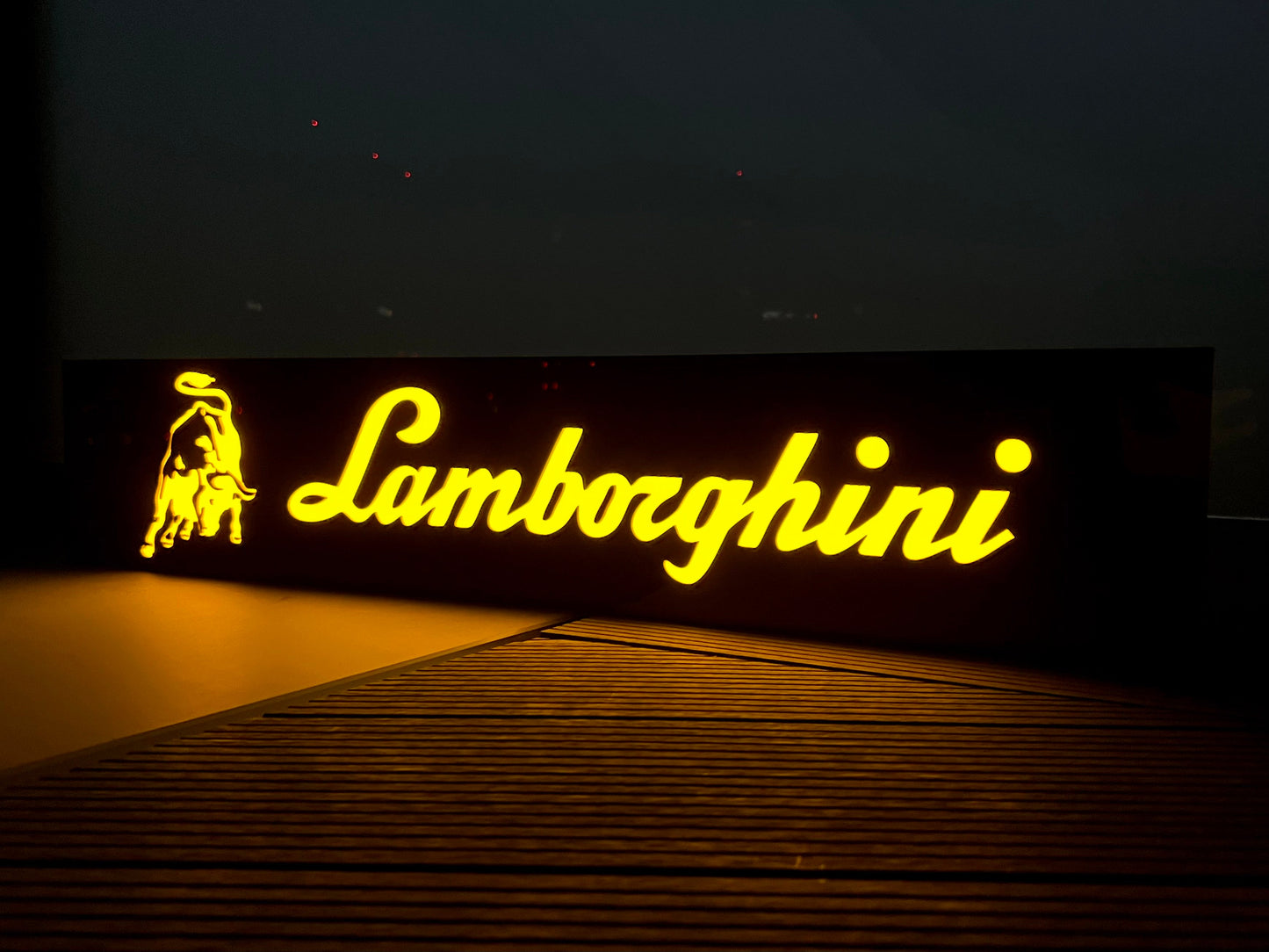 Lamborghini Illuminated Sign