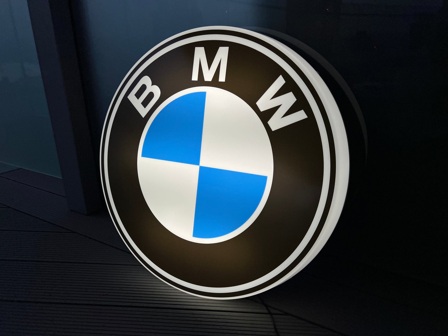 BMW Round Illuminated Logo Sign
