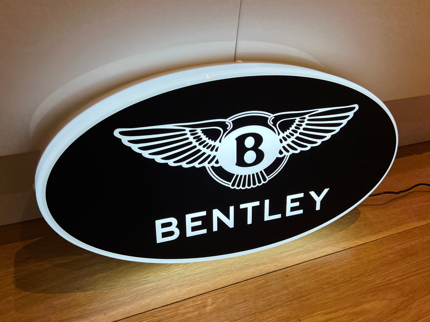 Bentley Black Illuminated Logo Sign