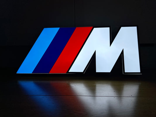 BMW M Power Illuminated Logo Sign