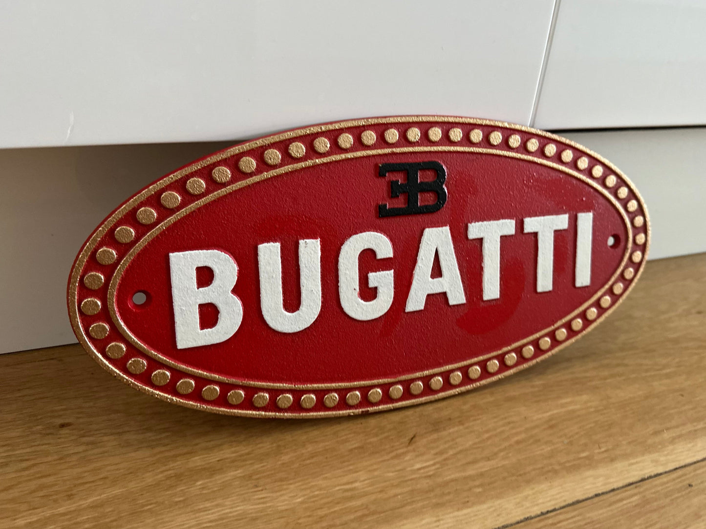 Bugatti Metal Logo Sign