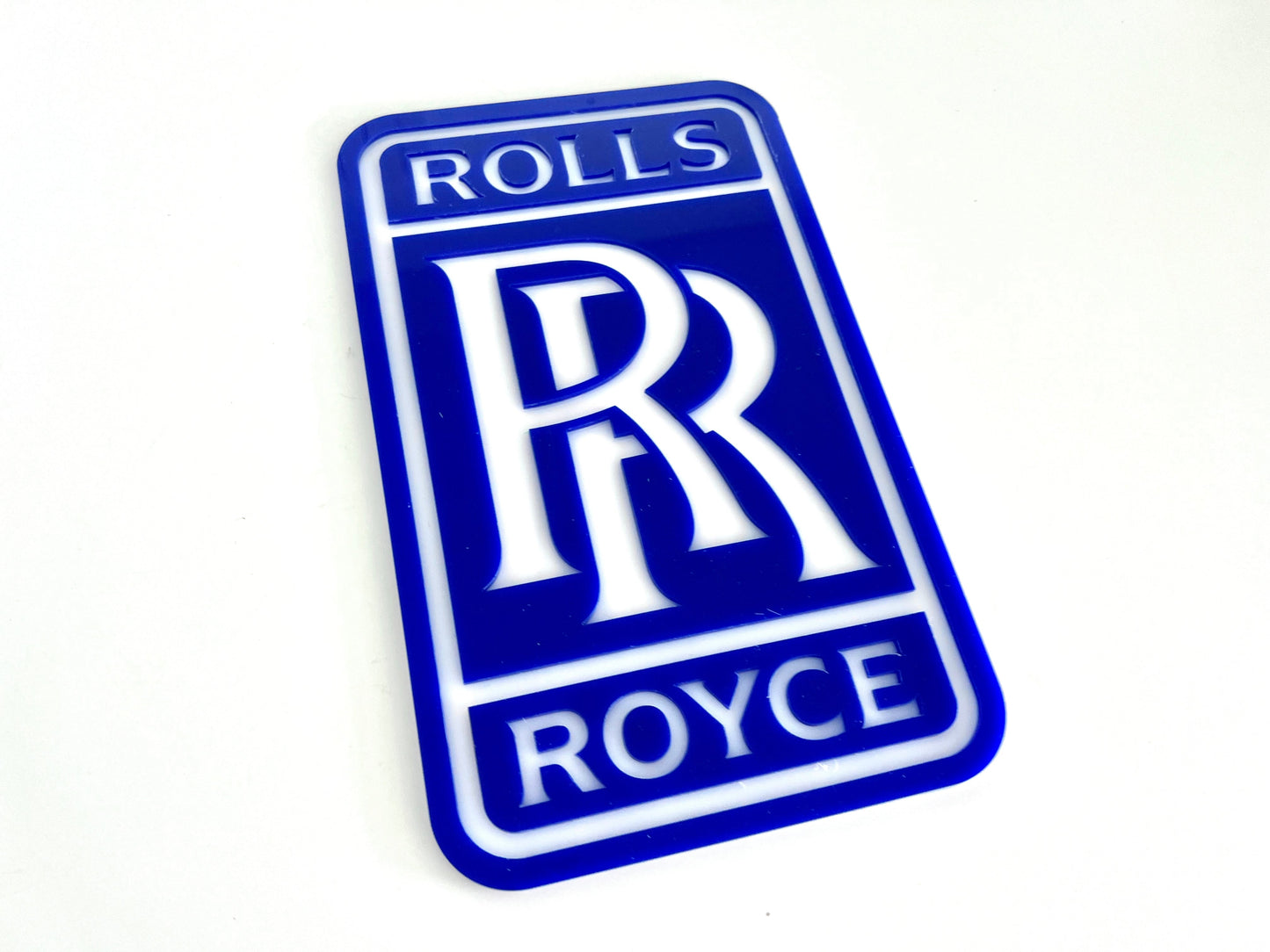 Rolls Royce Blue Acrylic Logo Sign