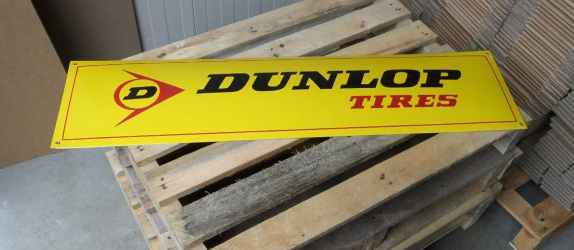 Dunlop Tyres Enamel Sign