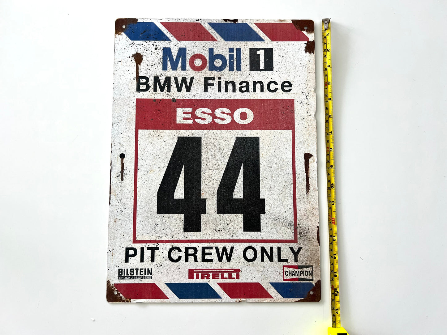BMW Mobil 1 Esso Vintage Metal Sign