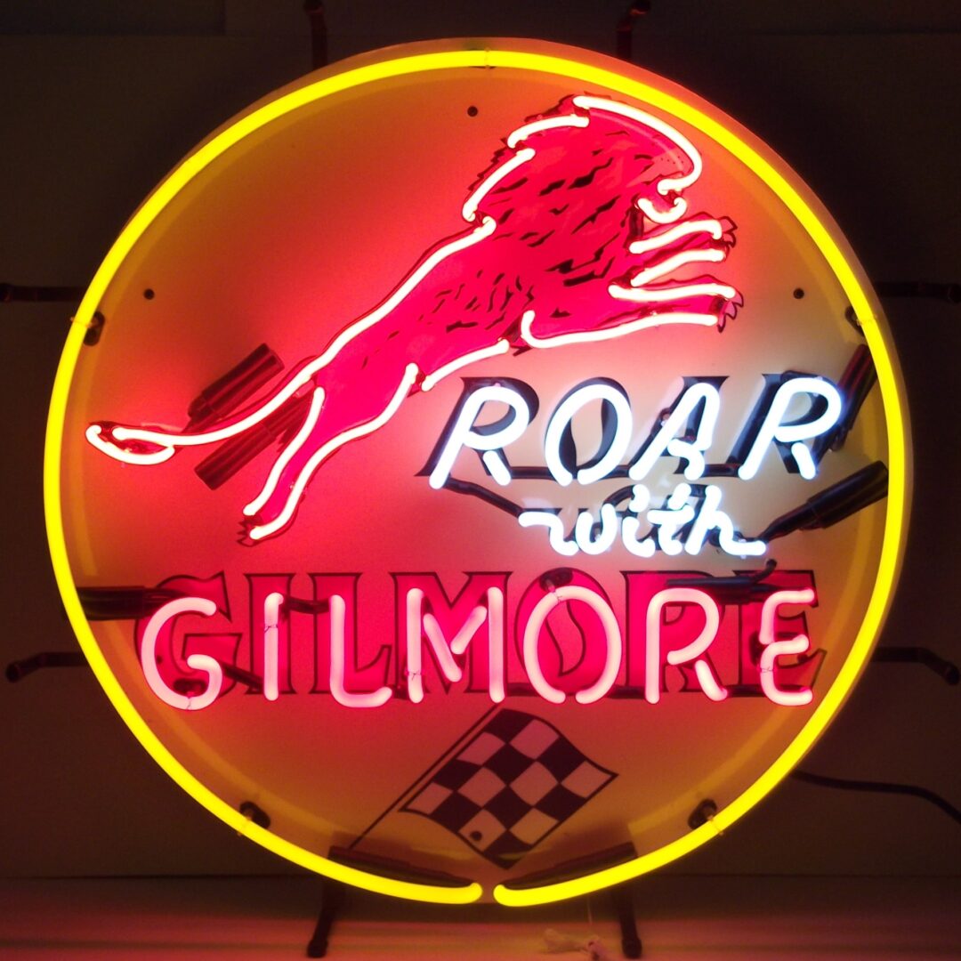 Roar With Gilmore Gasoline Neon Sign