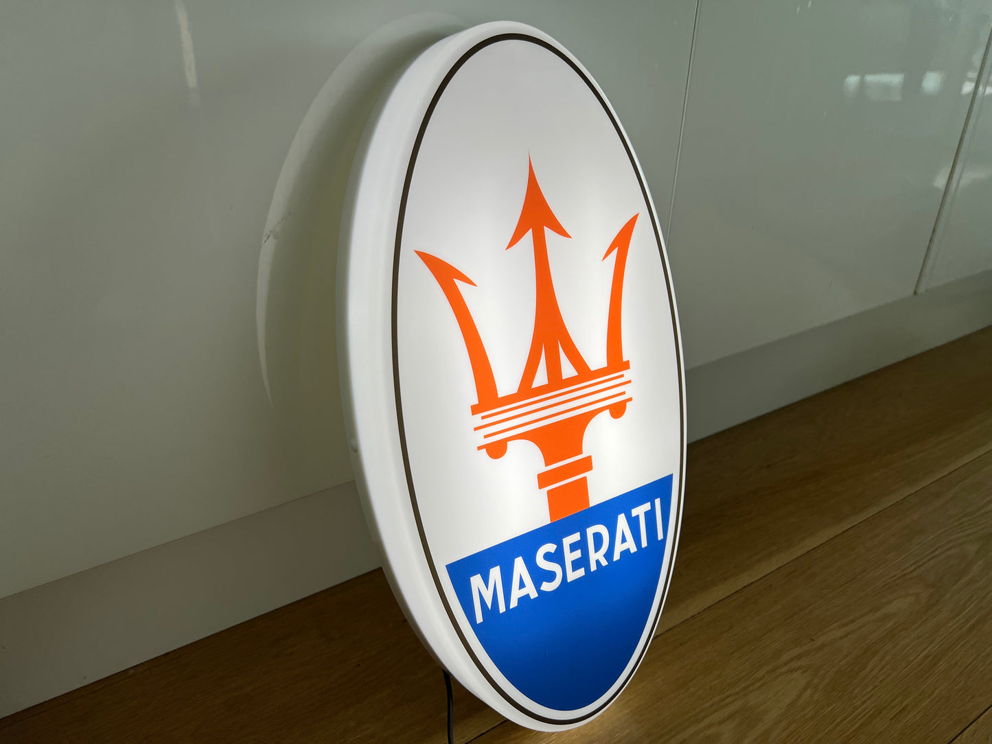 Maserati Illuminated Logo Sign