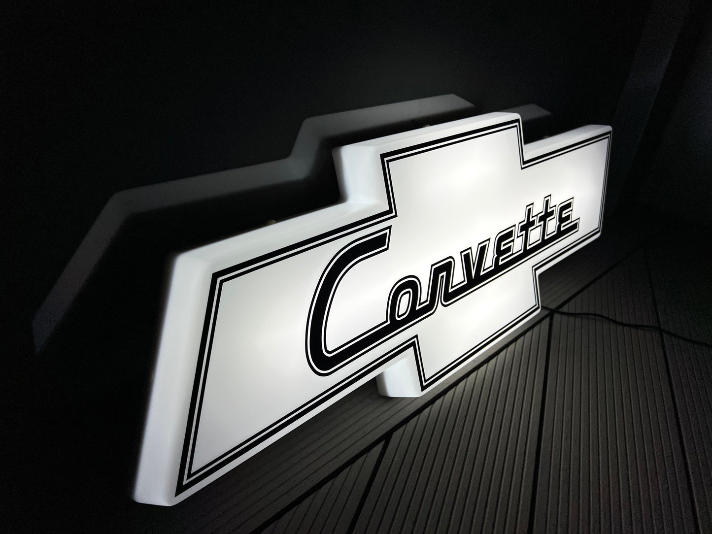 Chevrolet Corvette Illuminated Logo Sign