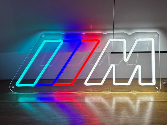 BMW M Power Neon illuminated Sign – LED Wall Art for Garage & Man Cave