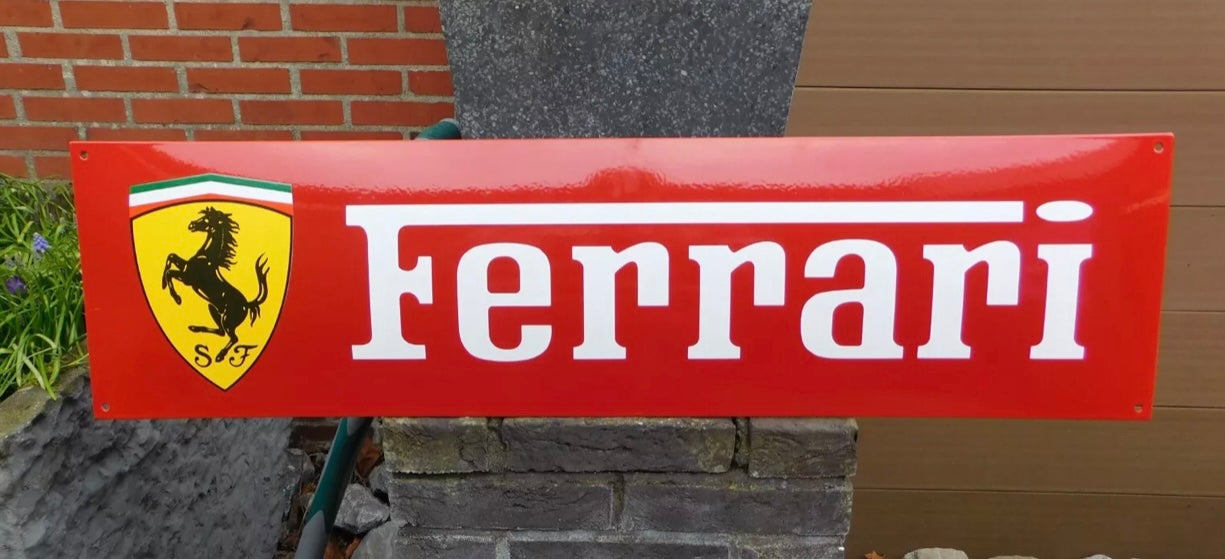 Ferrari Enamel Sign