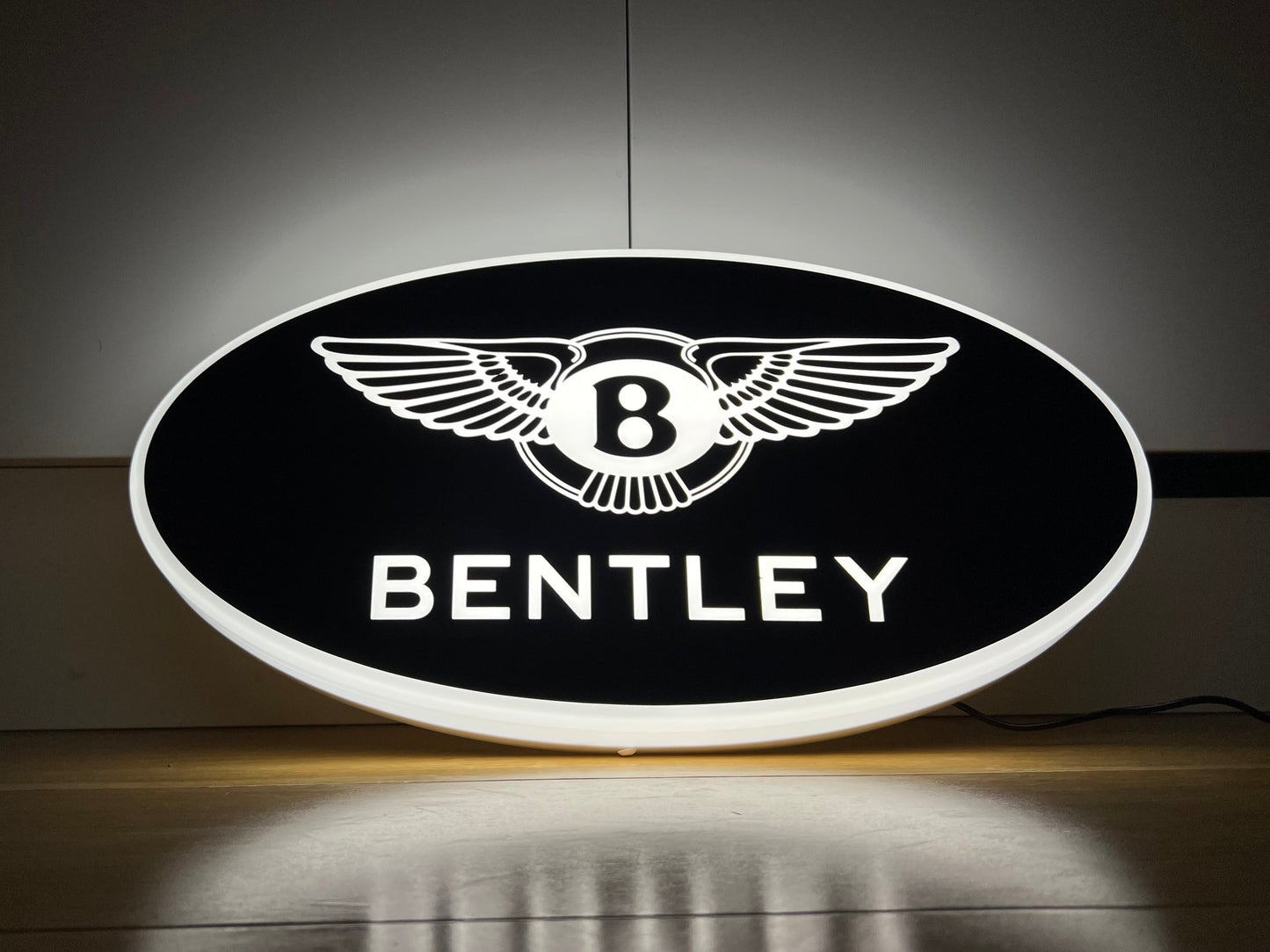 Bentley Black Illuminated Logo Sign