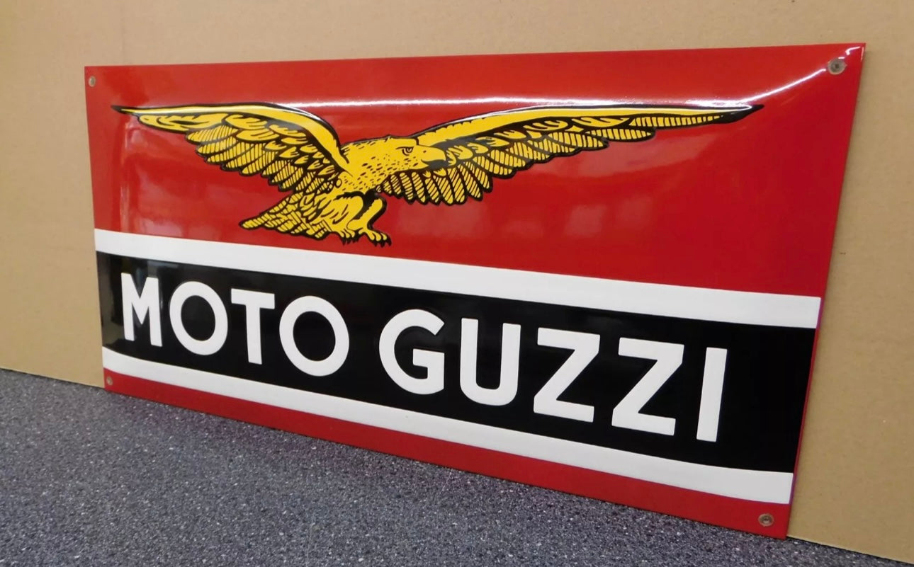 Moto Guzzi Enamel Sign