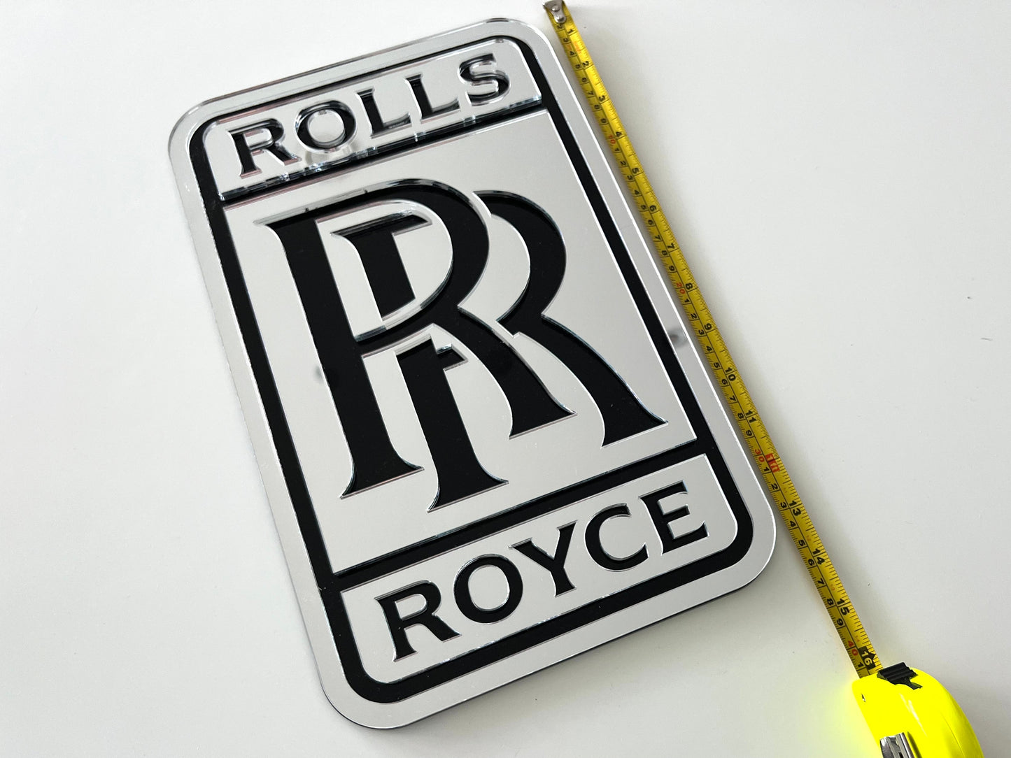 Rolls Royce Silver Acrylic Logo Sign