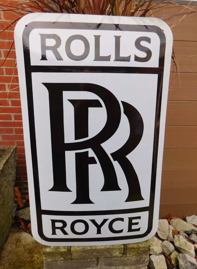 Rolls Royce Enamel Sign