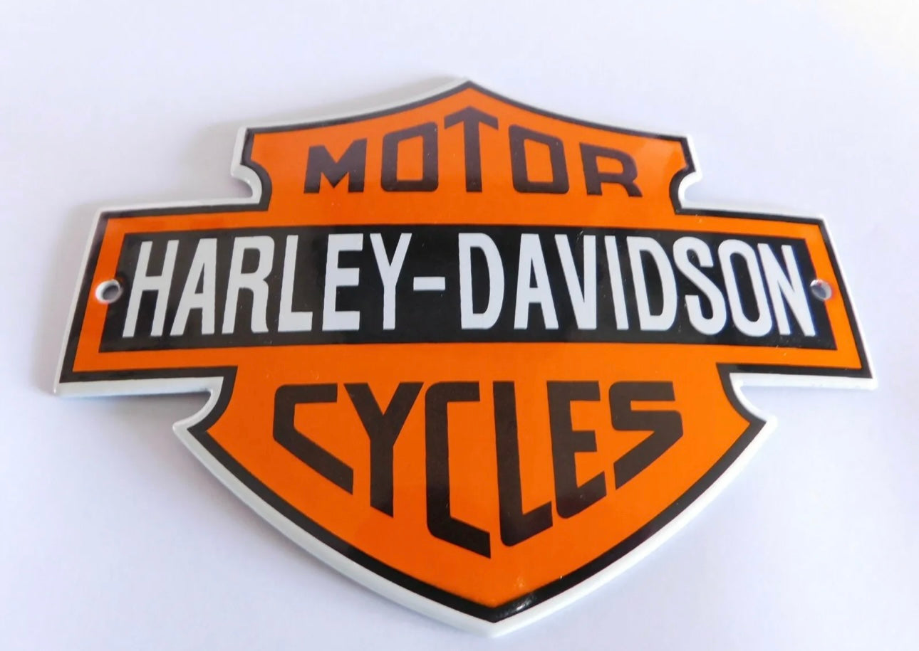 Harley Davidson Motorcycles Enamel Sign