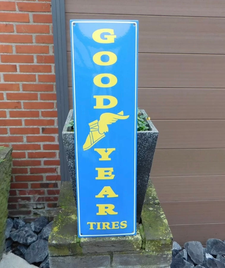 Goodyear Enamel Sign
