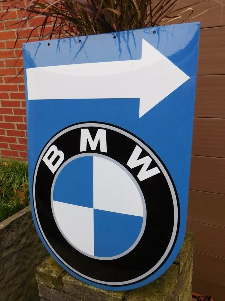 BMW Enamel Sign