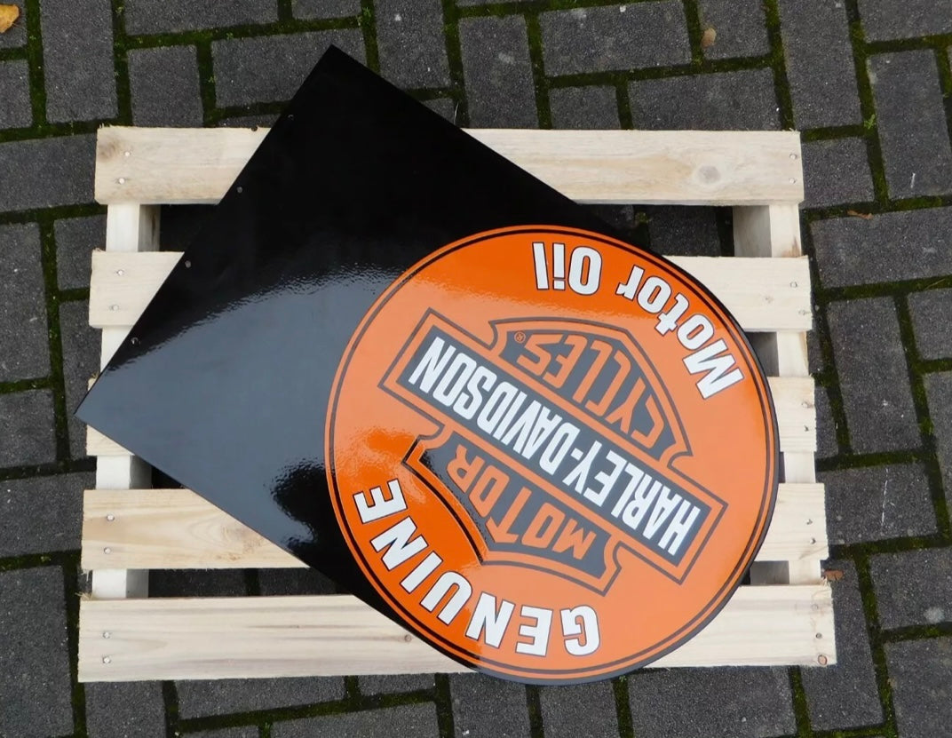 Harley Davidson Motorcycles Enamel Sign