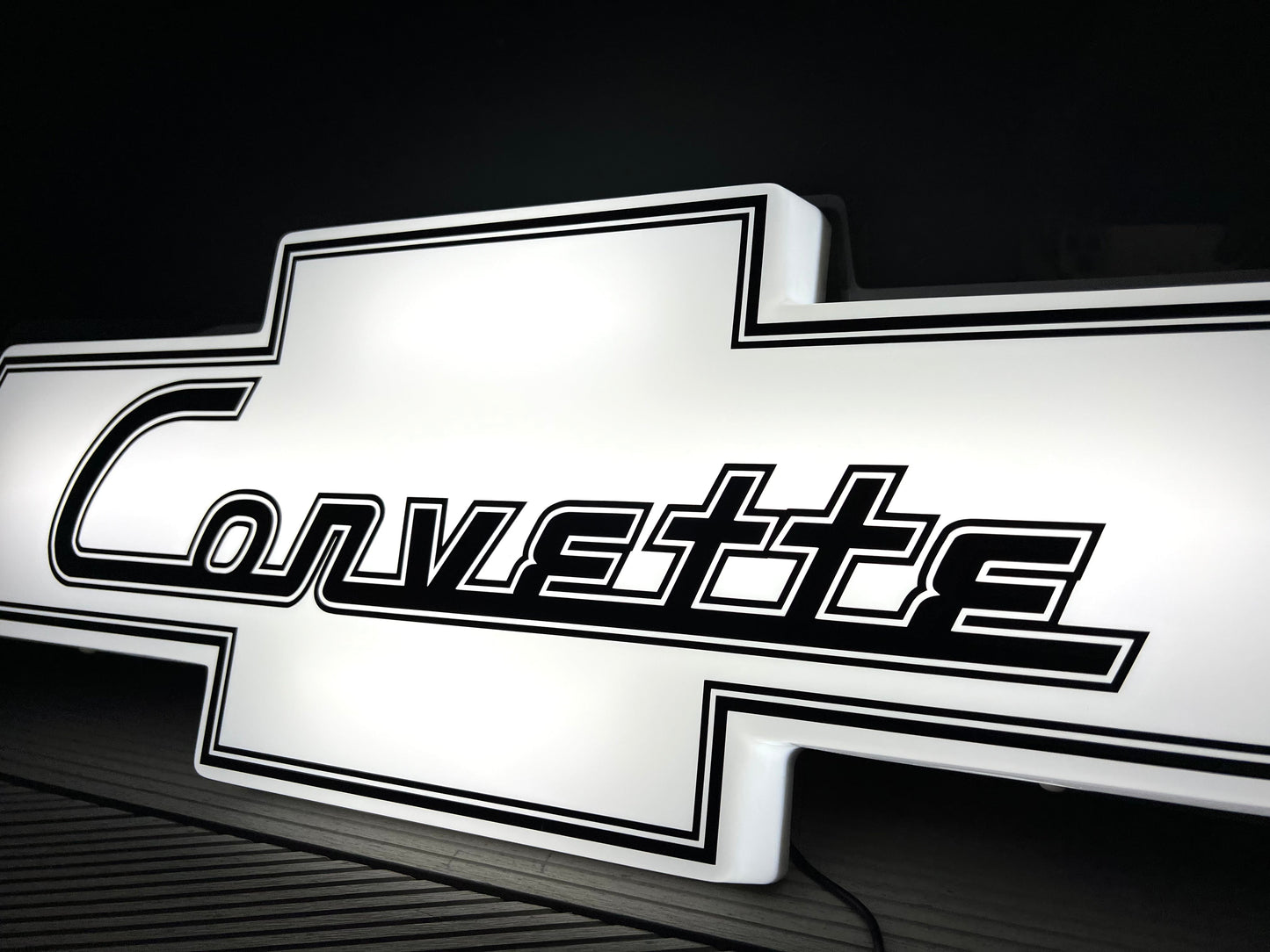 Chevrolet Corvette Illuminated Logo Sign