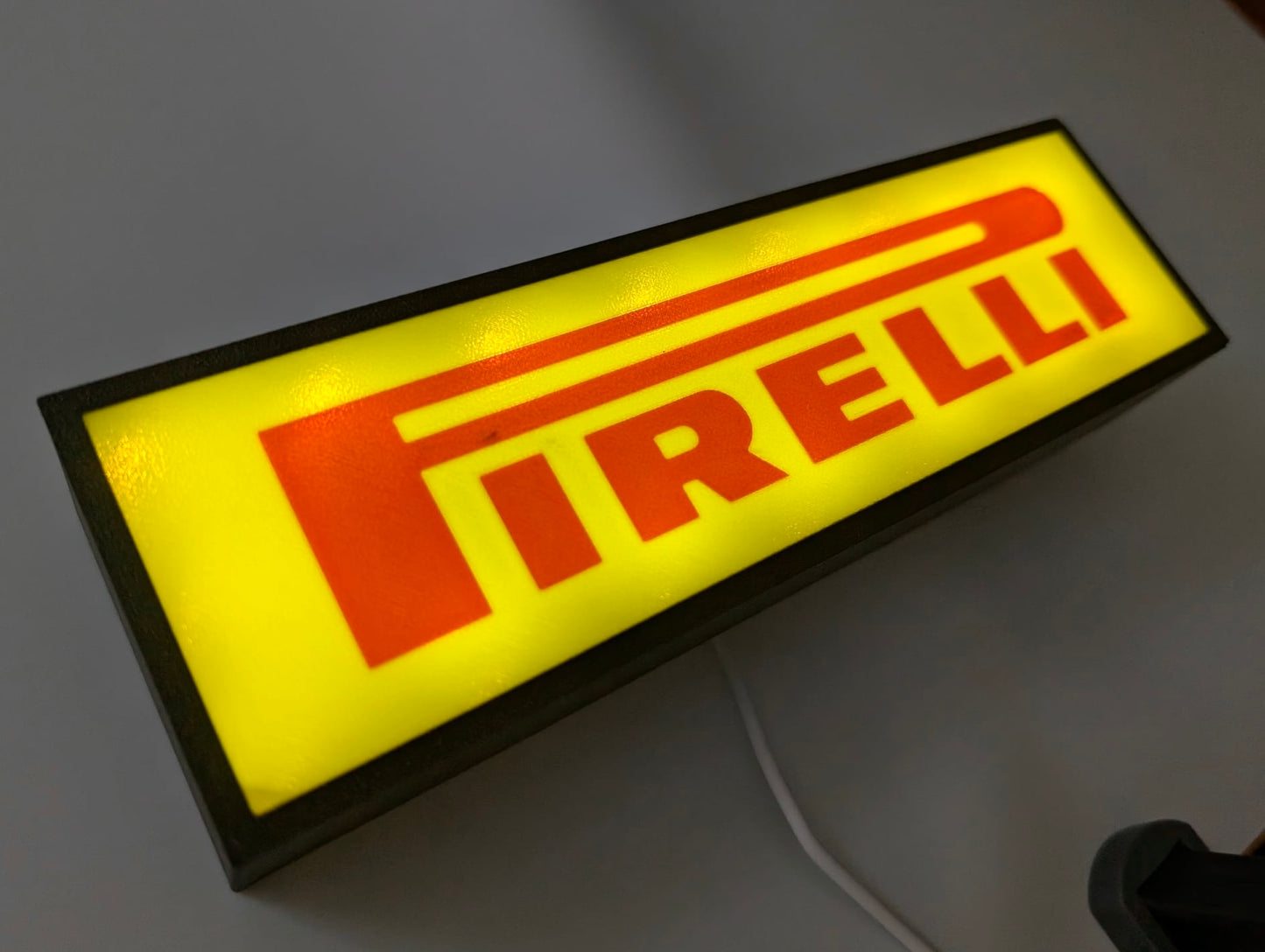 Pirelli Lightbox Illuminated Logo Sign