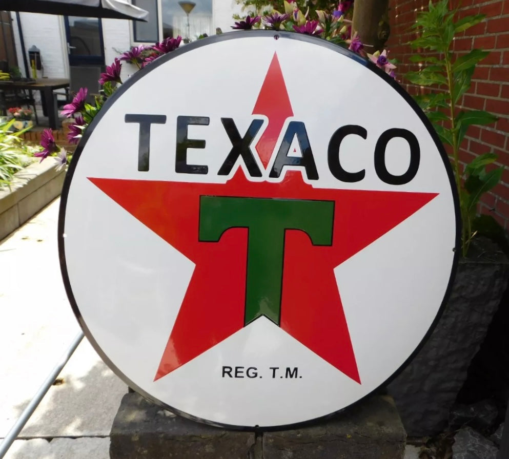 Texaco Enamel Sign