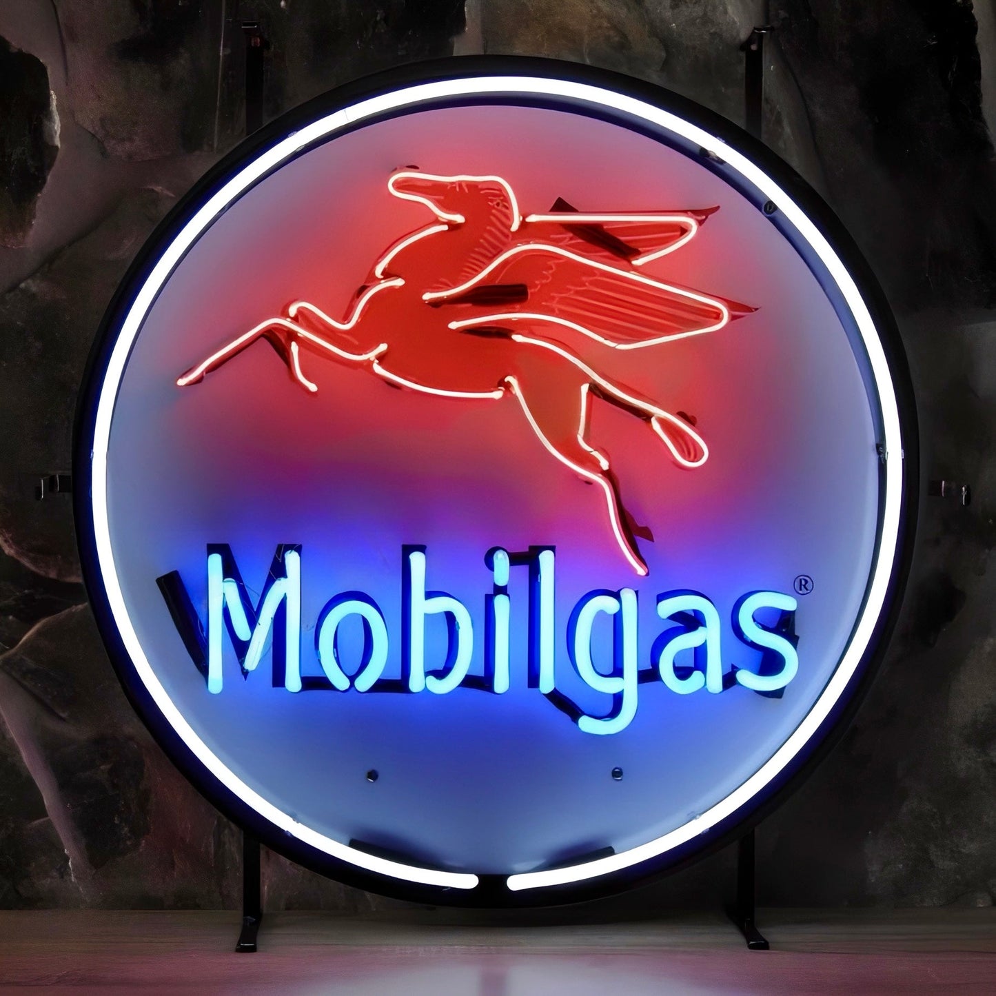 Mobilgas Neon Sign