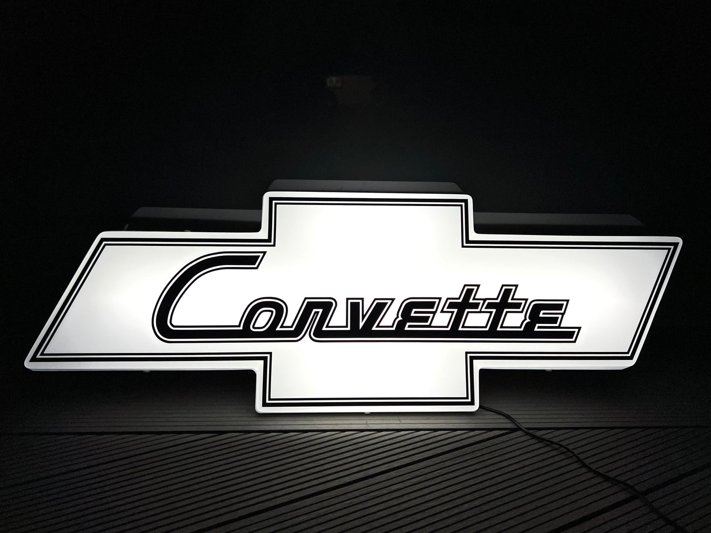 Chevrolet Corvette Illuminated Logo Sign