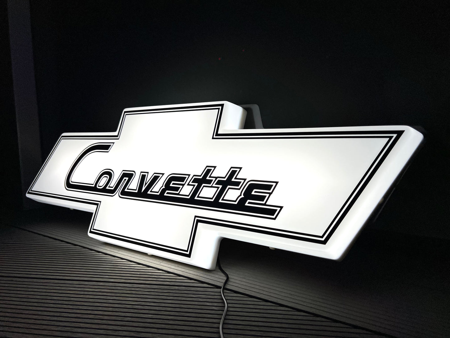 Chevrolet Corvette Illuminated Logo Sign