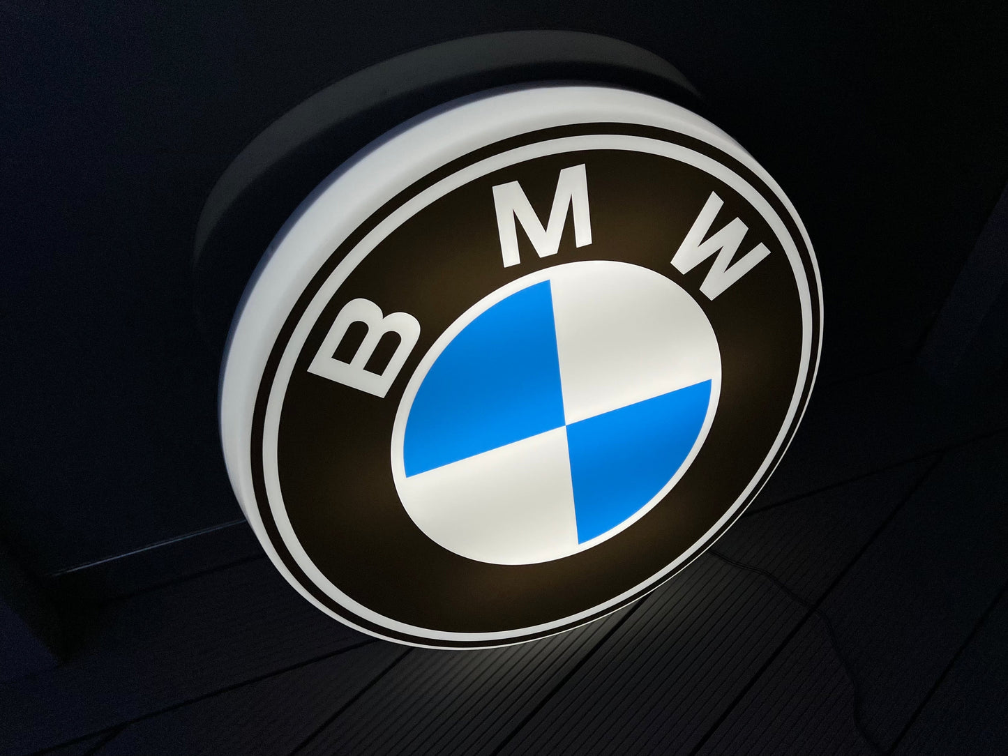 BMW Round Illuminated Logo Sign