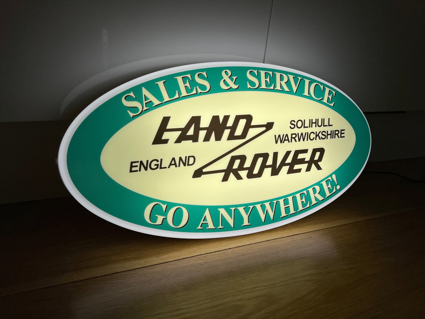 Land Rover Illuminated Sign