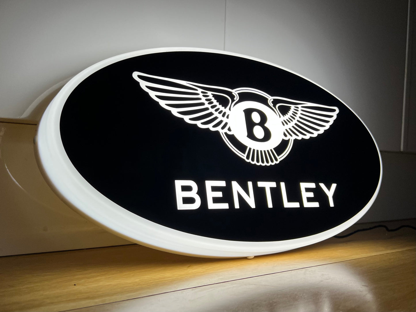 Bentley Black Illuminated Logo Sign
