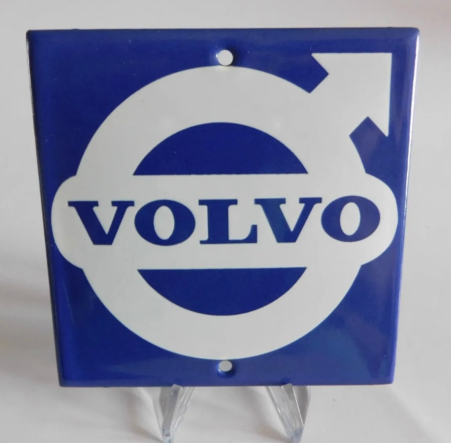 Volvo Enamel Sign