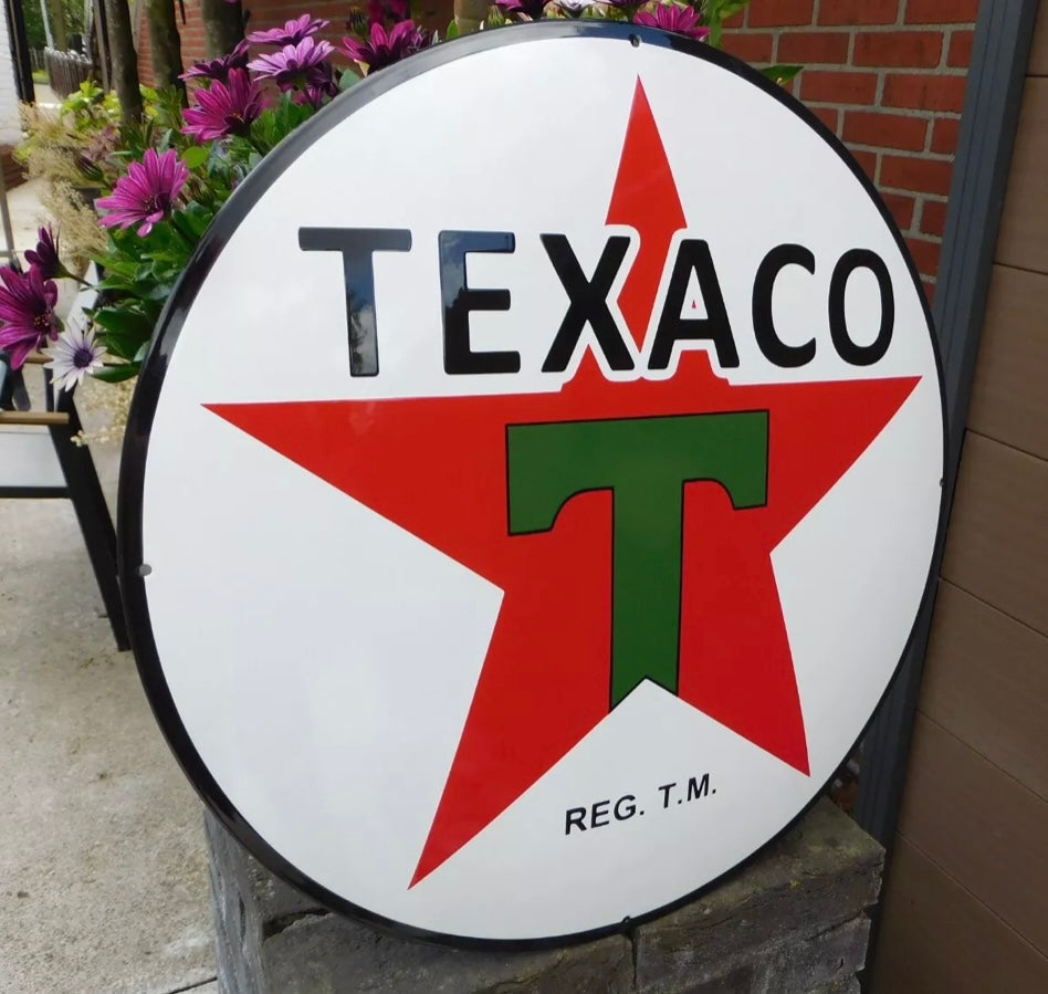 Texaco Enamel Sign