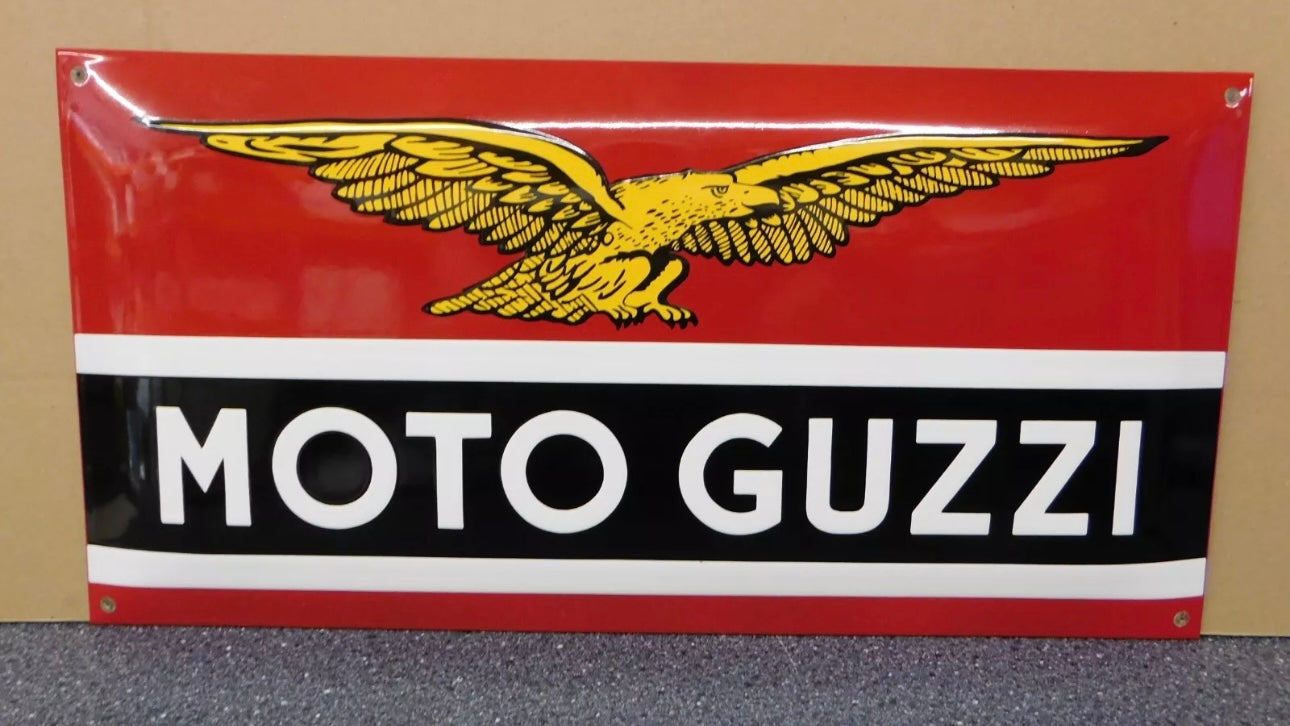 Moto Guzzi Enamel Sign